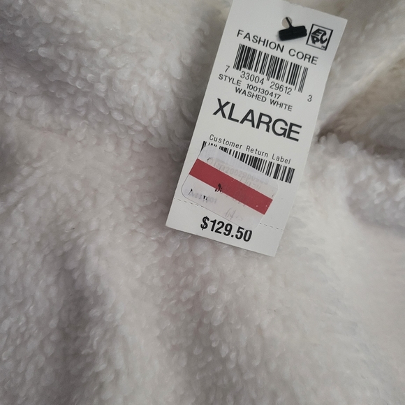 INC cropped puff sleeve Sherpa washed white coat NWT sizes M,L & XL avai… - Picture 6 of 6